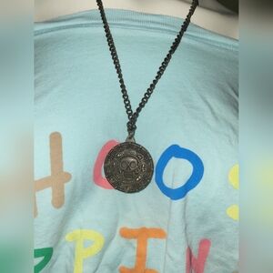 Pirates of the Caribbean Jack Sparrow Aztec Coin PENDANT Necklace